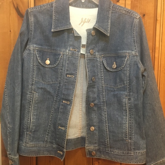 J. Jill Denim Blue Jean Jacket, XS - Picture 3 of 12